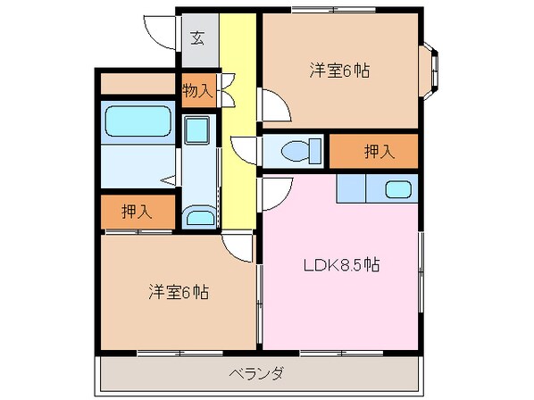 サンタプレイスの物件間取画像